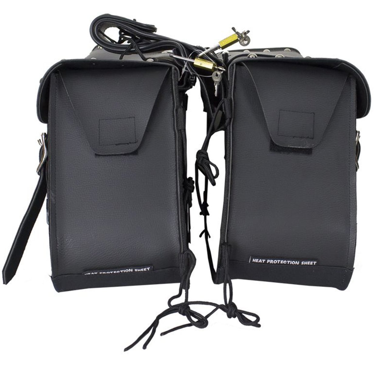 Saddlebags - PVC - Studs - Gun Pockets - Motorcycle Luggage - C-SD4090-PV-DL - Image 4