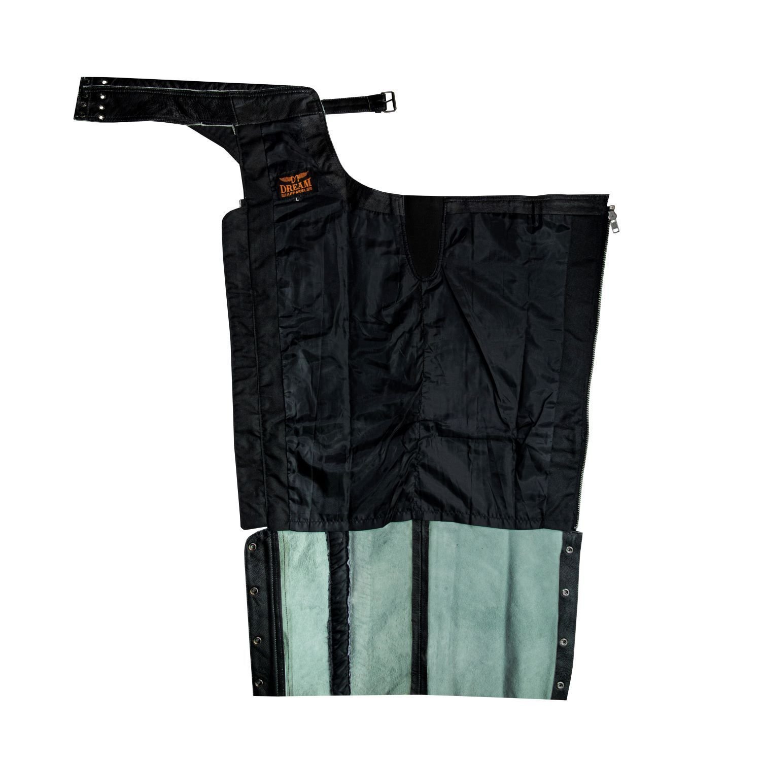 Leather Motorcycle Chaps - Women's - Premium - Lacing and Grommets - C1440-11-DL - Image 6