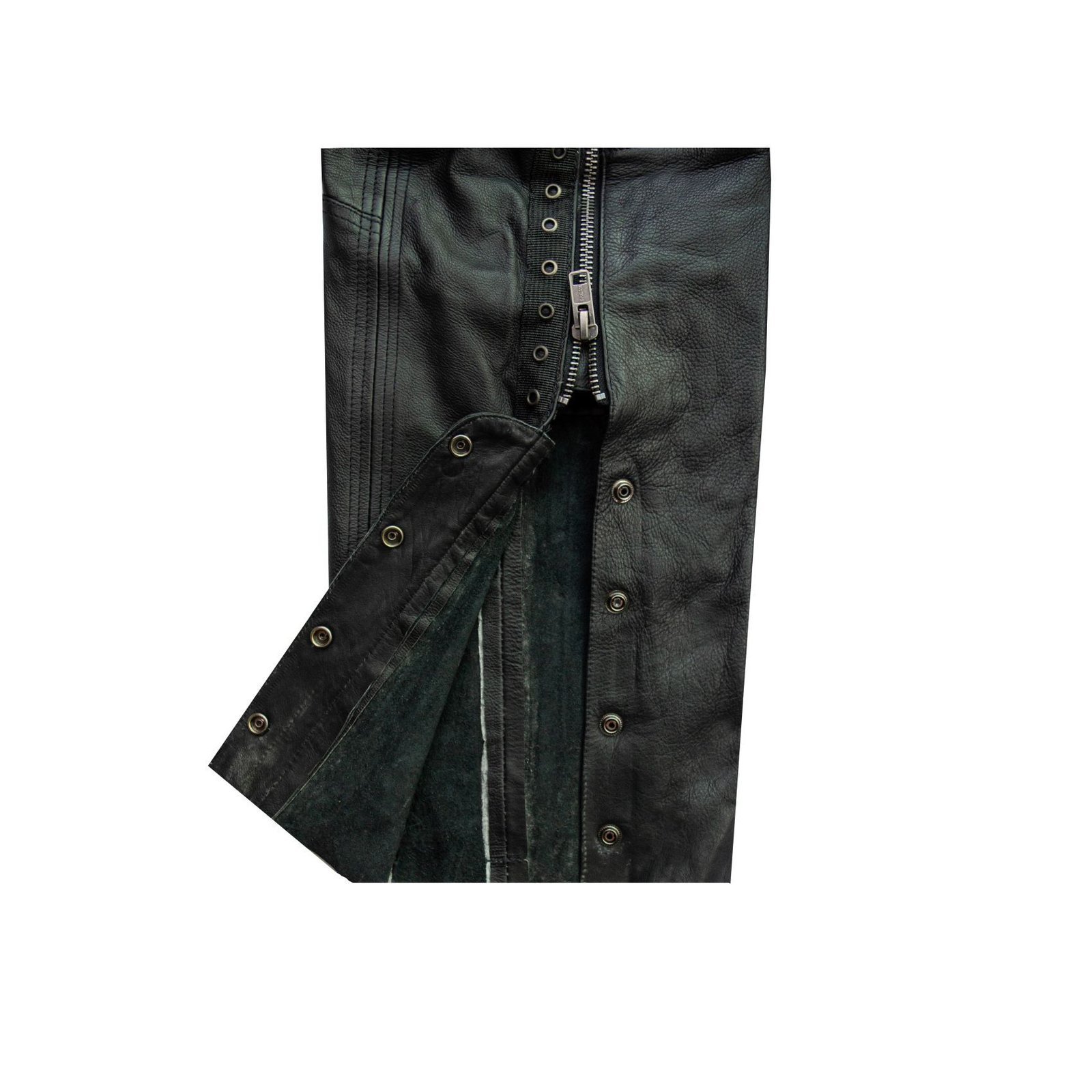 Leather Motorcycle Chaps - Men or Women - Naked - C1411-11-DL - Image 5