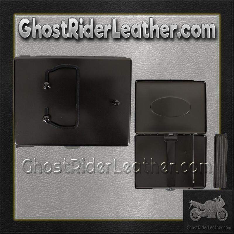 Metal Cigarette Case - Skull and Wings Design - Biker Gift Ideas - CG8-DL - Image 6