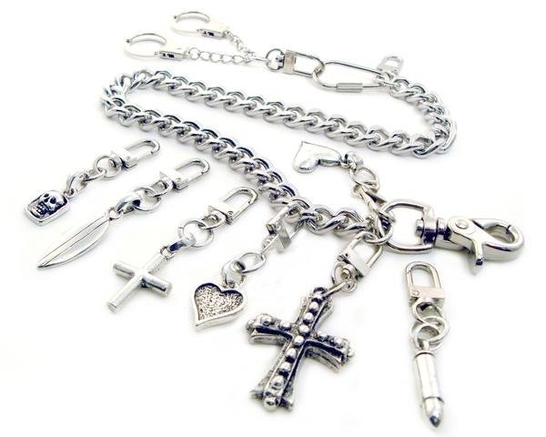 Clip On - Brass Knuckle - Add To Your Wallet Chain and More - K-BK-DS - Image 2