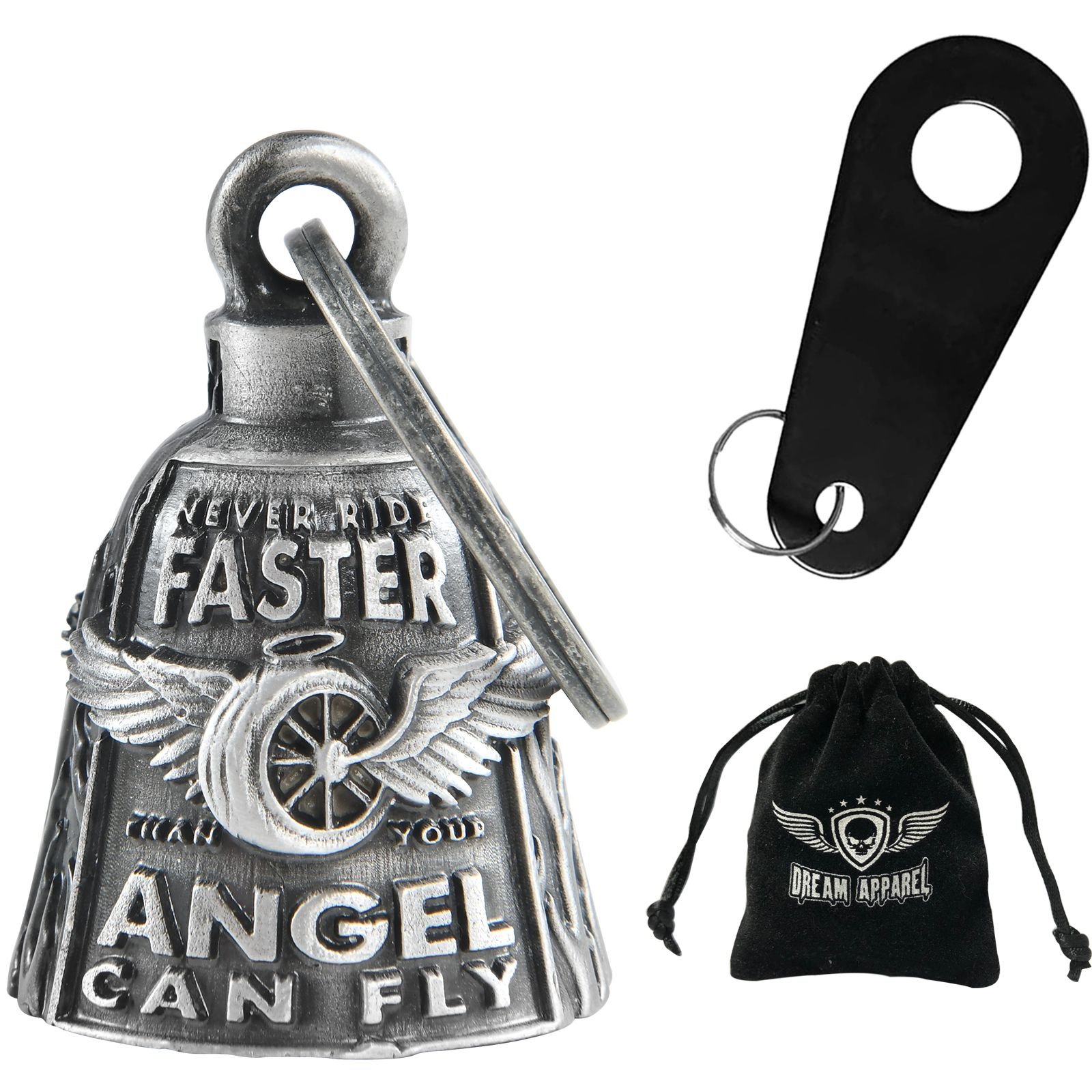 Motorcycle Ride Bell - 3D - Never Ride Faster - Spirit Bell - Gremlin - DBL49-L-DL