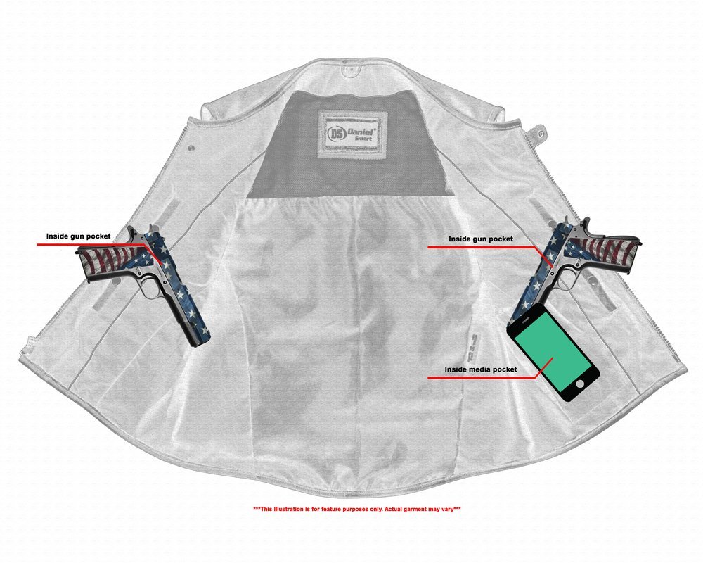 Leather Motorcycle Vest - Men's - Updated SWAT Team - Up To 8XL - Silent Strike - RC007-RC - Image 6