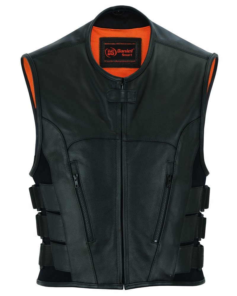 Leather Motorcycle Vest - Men's - Updated SWAT Team - Up To 8XL - Silent Strike - RC007-RC - Image 16