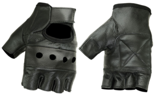 Leather Motorcycle Gloves - Fingerless - Biker - StreetFlex RC11-RC