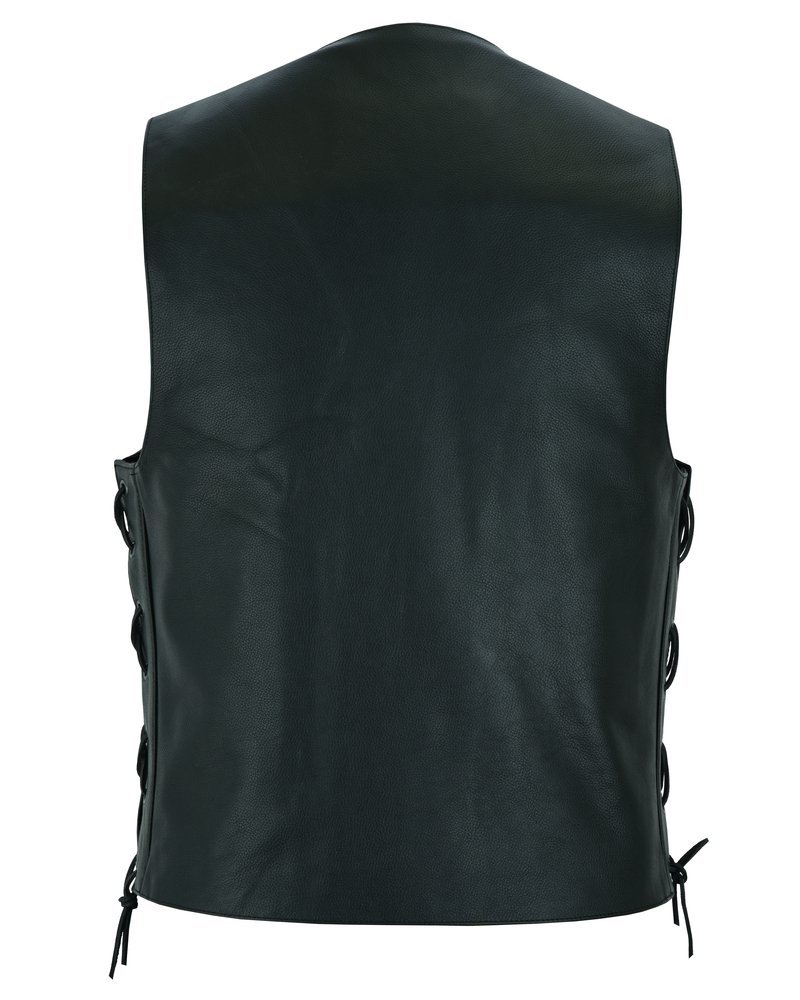 Leather Motorcycle Vest - Men's - Gun Pockets - Up To 9XL - ThunderLace - RC111-RC - Image 13