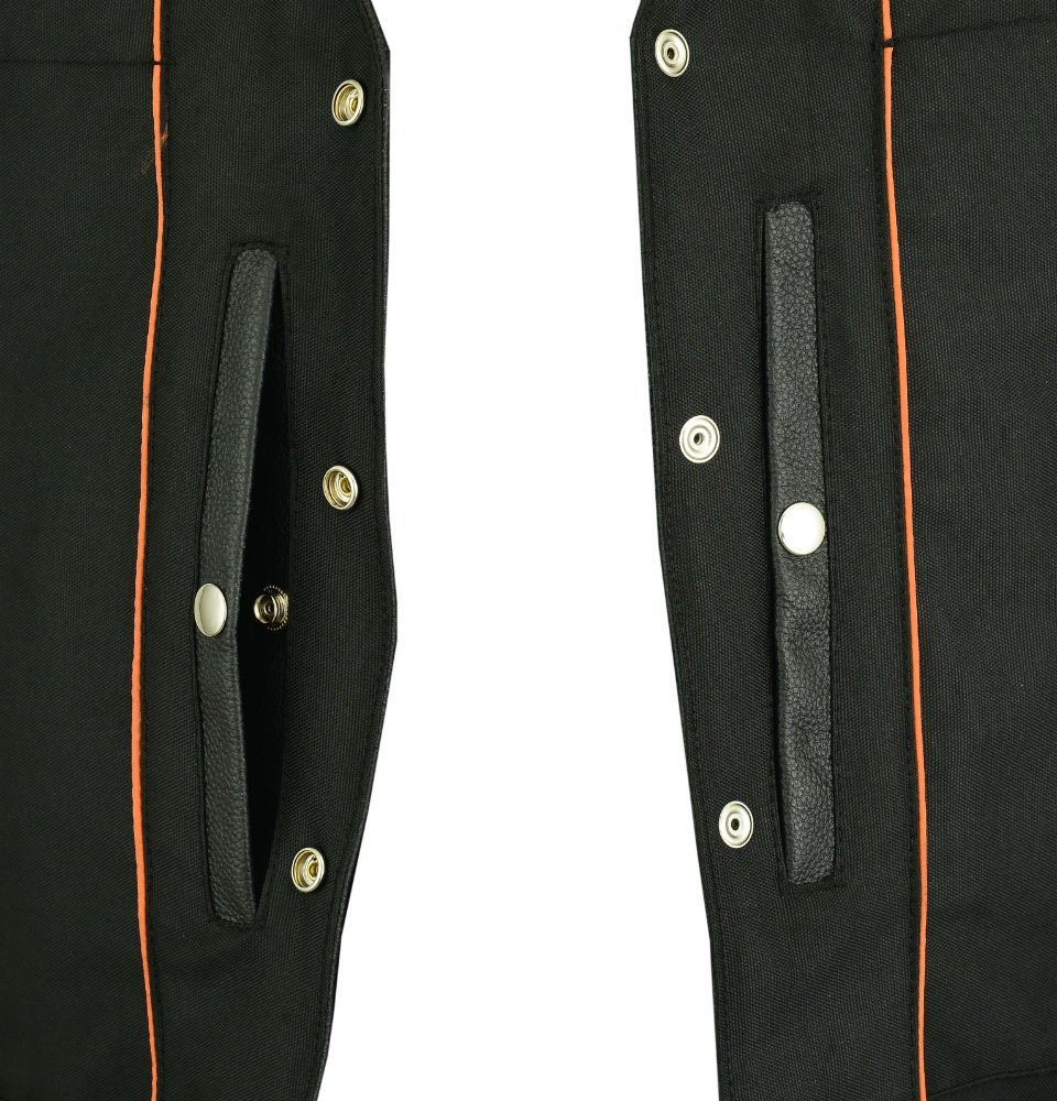 Leather Motorcycle Vest - Men's - Gun Pockets - Buffalo Nickel Snaps - Up To 8XL - SolidRider - RC141-RC - Image 11