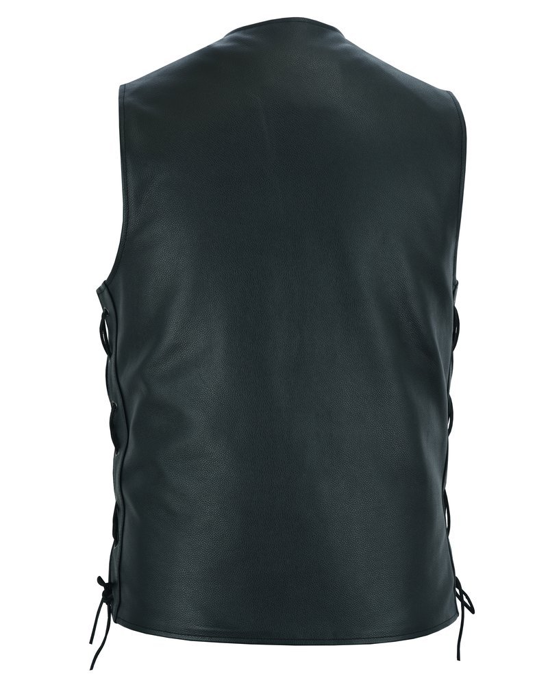 Leather Motorcycle Vest - Men's -Up To Size 8XL - Tapered Bottom - Big and Tall - Curated - RC161-TALL-RC - Image 11