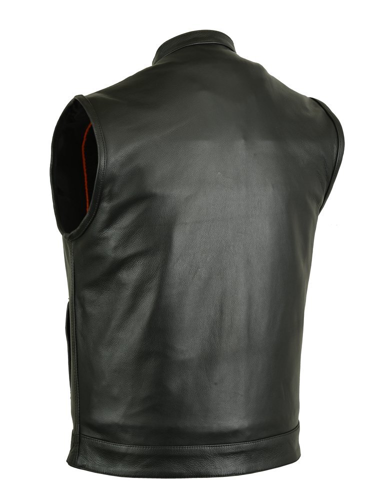 Leather Motorcycle Vest - Men's - Upgraded Club - Up To 12XL - PICK-RC188-RC - Image 2
