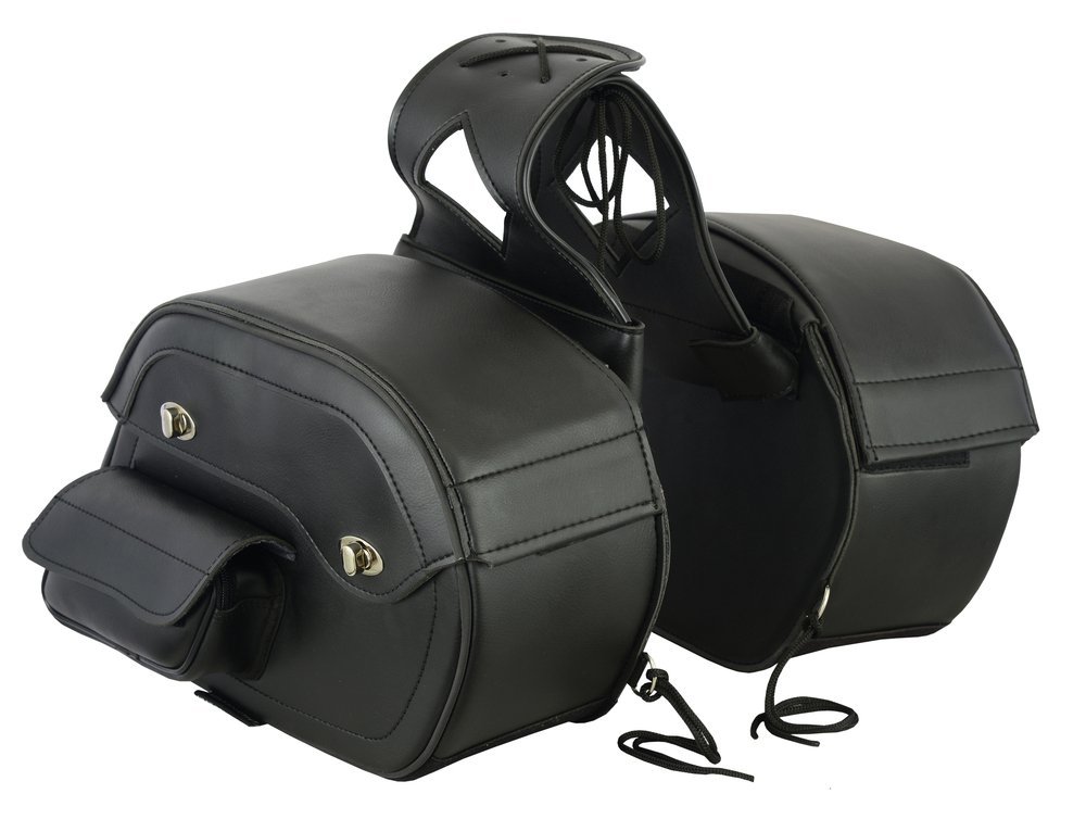 Saddlebags - PVC - Built In Gun Holster - Slanted - Motorcycle Luggage - DS300-DS - Image 2