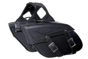 Saddlebags - PVC - Plain - Slanted - Motorcycle Luggage - DS313-DS