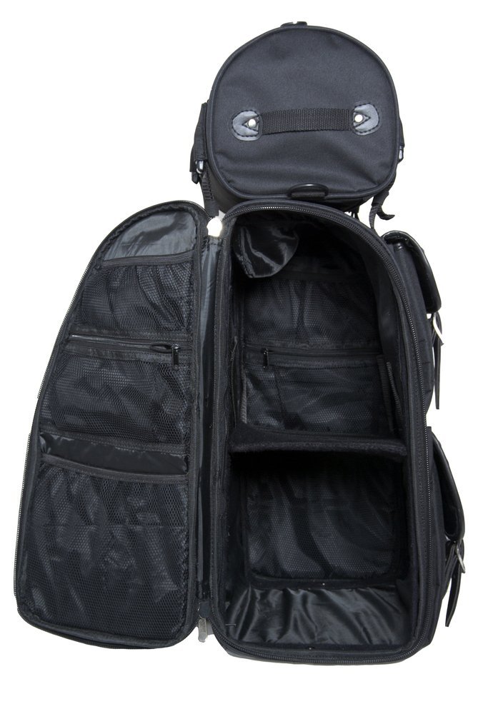Updated Sissy Bar Bag - Studs - Motorcycle Luggage - Gear - DS391S-DS - Image 2