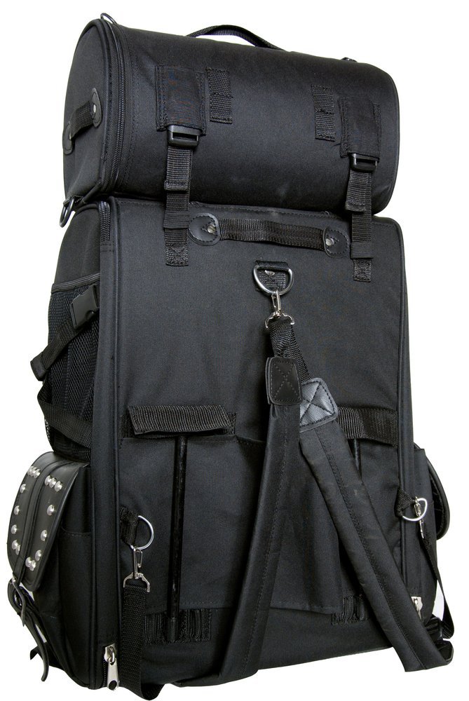 Updated Sissy Bar Bag - Studs - Motorcycle Luggage - Gear - DS391S-DS - Image 3