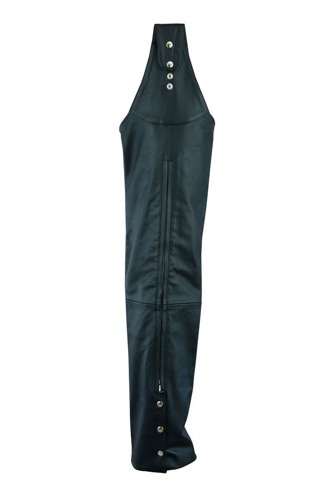 Leather Chaps - Beltless - Unisex Motorcycle Chaps - DS-424-DS - Image 3