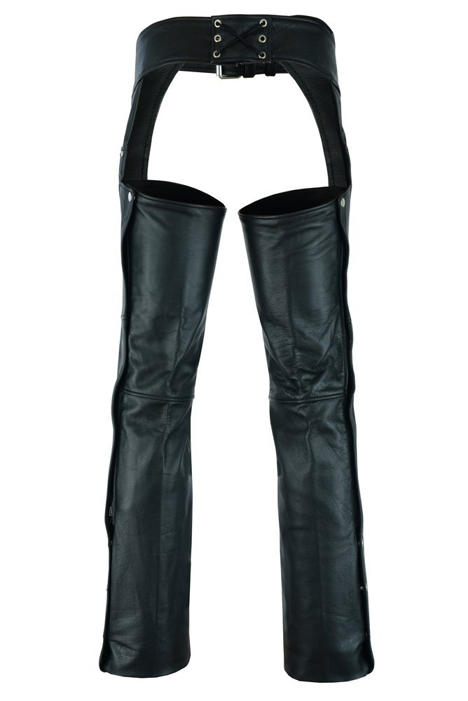 Leather Chaps - Men's - Tall Length - Up To 5XL - Motorcycle - DS447TALL-DS - Image 2