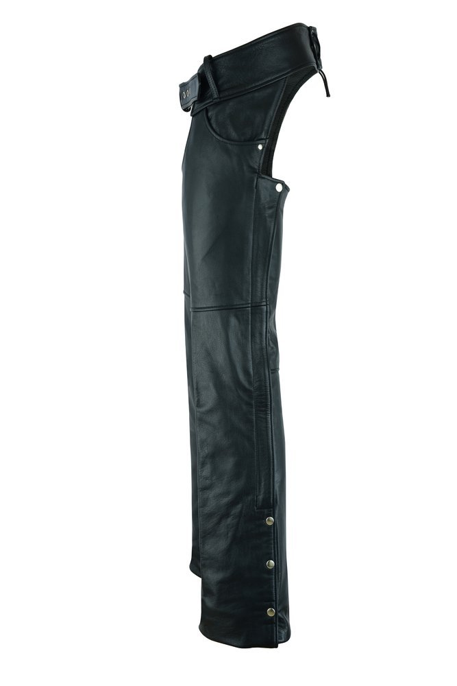 Leather Chaps - Men's - Tall Length - Up To 5XL - Motorcycle - DS447TALL-DS - Image 4
