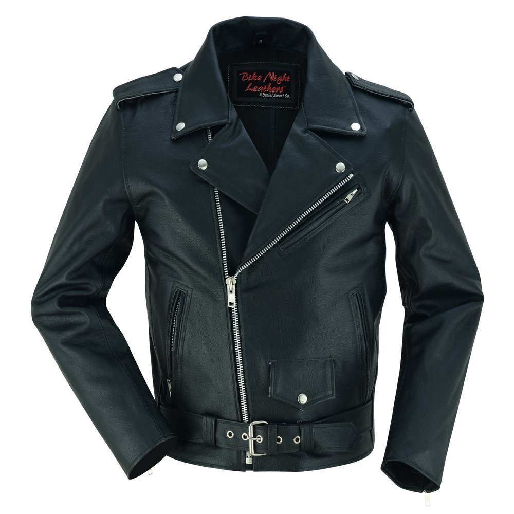 Leather Motorcycle Jacket - Men's - Police - Up To 10XL - DS710-DS - Image 13