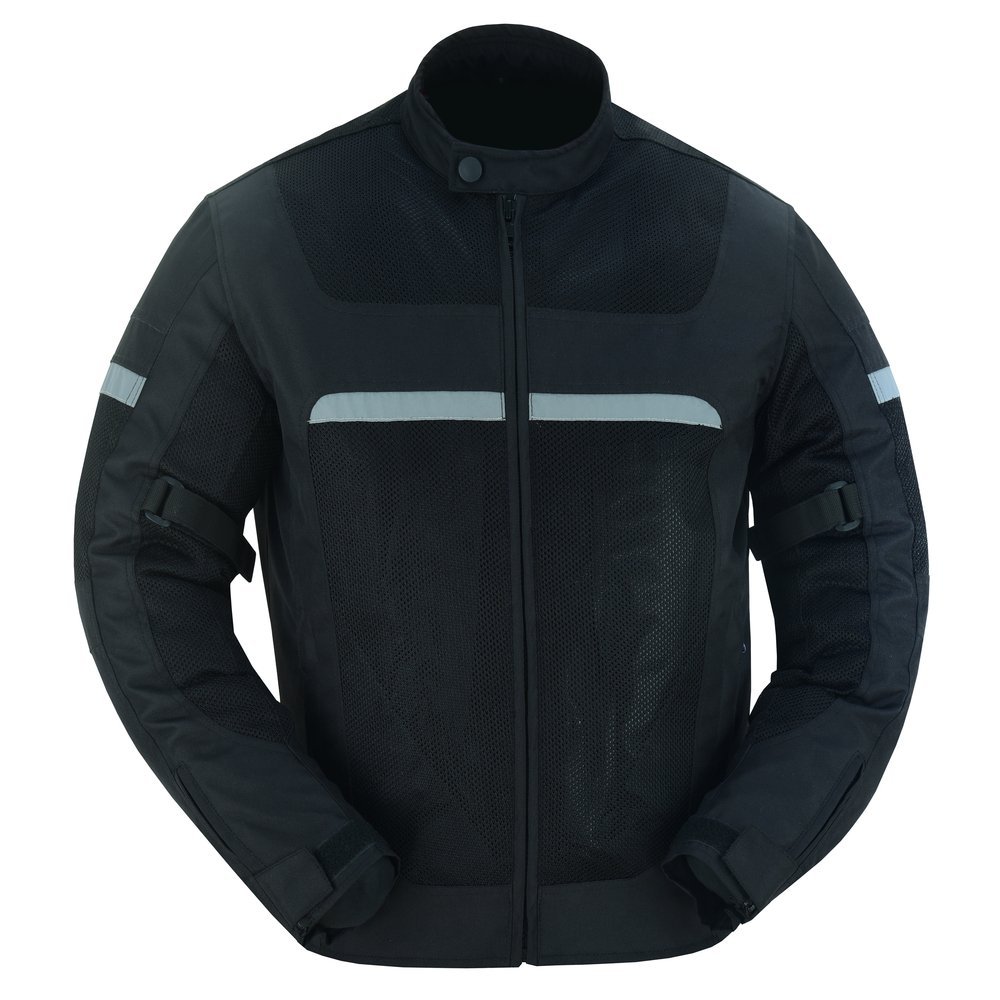 Mesh Motorcycle Jacket - Men's - Black - Up To 5XL - DS764-DS - Image 8