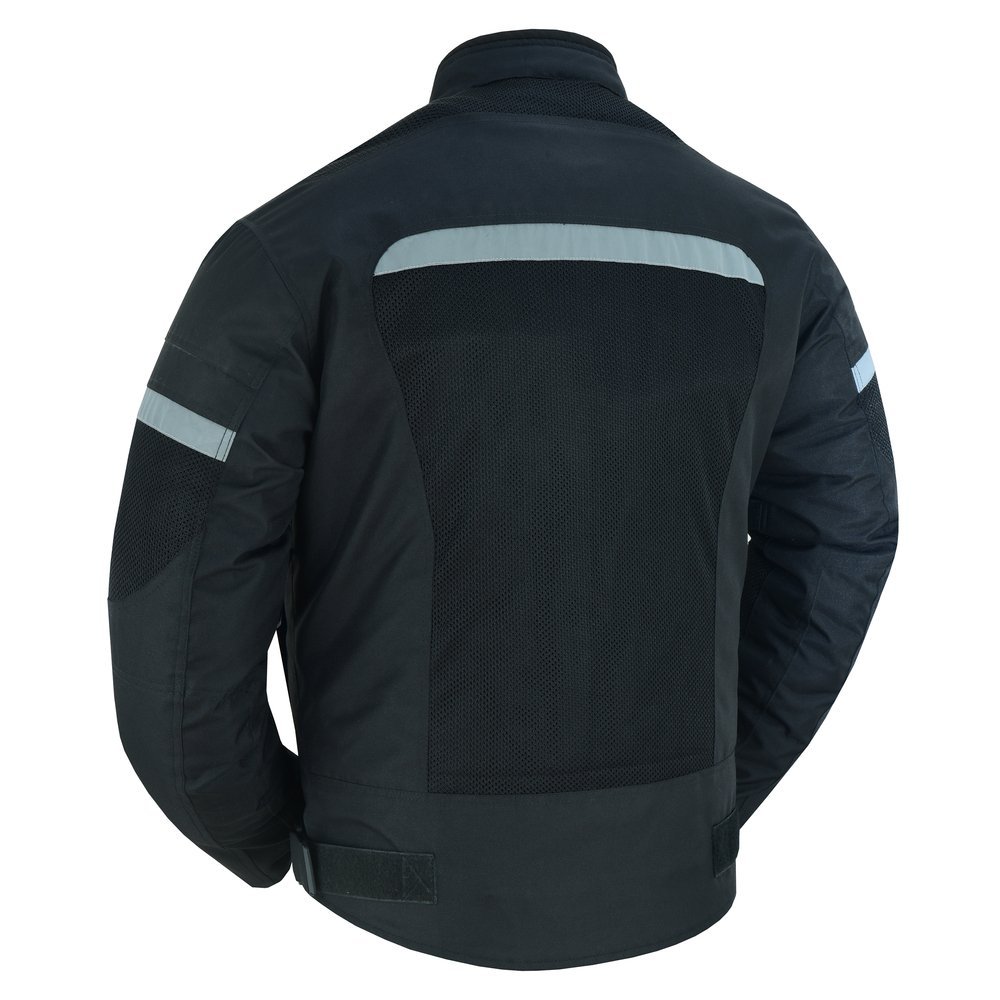 Mesh Motorcycle Jacket - Men's - Black - Up To 5XL - DS764-DS - Image 3