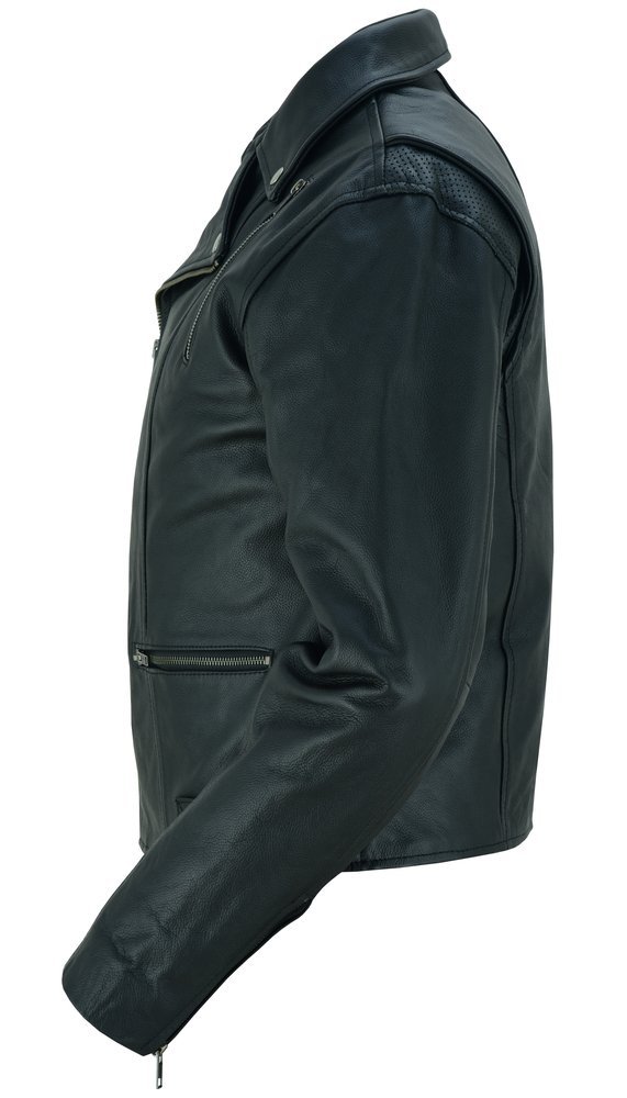 Leather Motorcycle Jacket - Women's - Updated and Stylish - Gun Pockets - DS804-DS - Image 8
