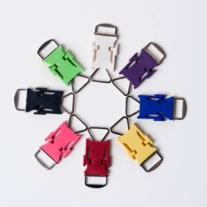 Echo Motorcycle Helmet Quick Release With Metal Ring - Choice Of Colors  - 0108-ALL-DS