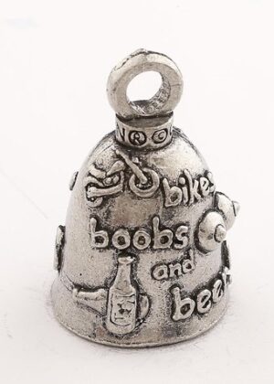 3B's - Bikes Boobs and Beer - Pewter - Motorcycle Guardian Bell® - Made In USA - GB-3B-DS