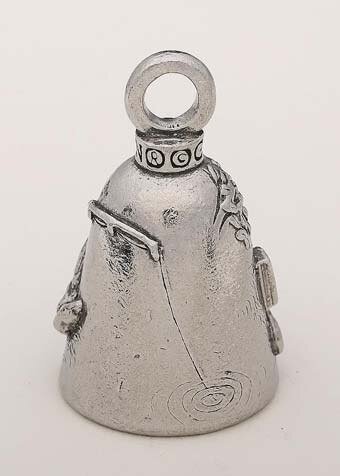Retired Woman - Pewter - Motorcycle Guardian BellĀ® - Made In USA - SKU GB-RETIRED-W-DS - Image 2