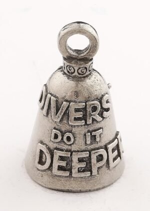 Scuba Diver - Pewter - Motorcycle Guardian Bell® - Made In USA - SKU GB-SCUBA-DIVER-DS