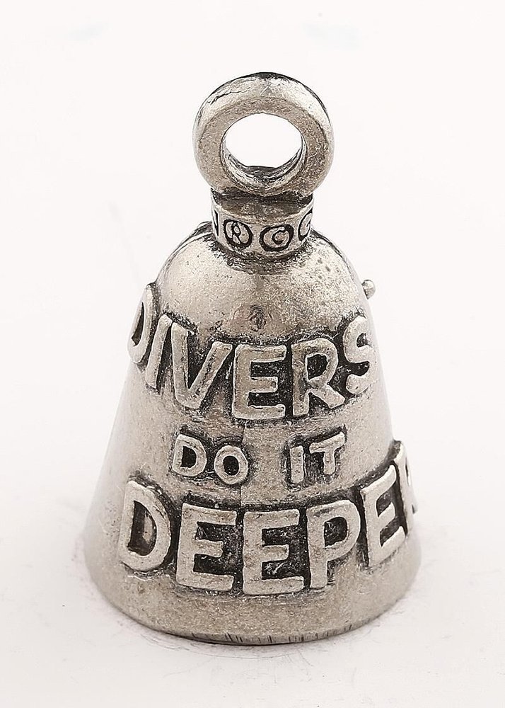 Scuba Diver - Pewter - Motorcycle Guardian BellĀ® - Made In USA - SKU GB-SCUBA-DIVER-DS