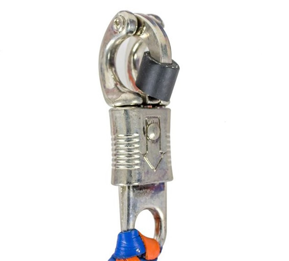 Get Back Whip - 42 Inches - Blue and Orange Leather - Motorcycle Accessories - GBW14-11-DL - Image 2