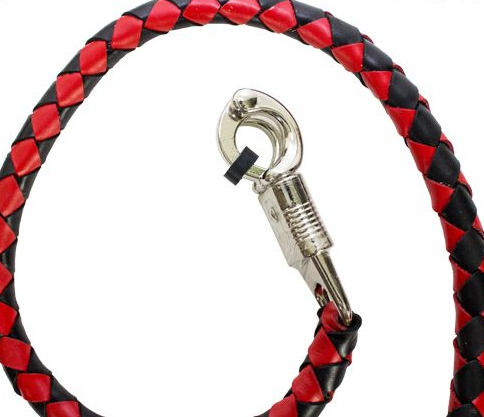 Get Back Whip - Black and Red Leather - 50 Inches - SKU GBW6-11L-DL - Image 2