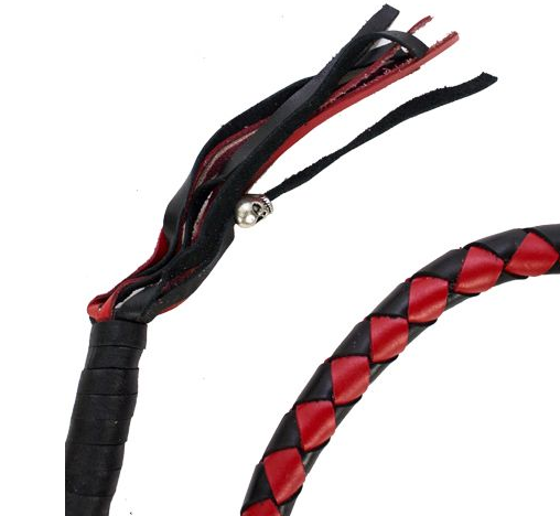 Get Back Whip - Black and Red Leather - 50 Inches - SKU GBW6-11L-DL - Image 3