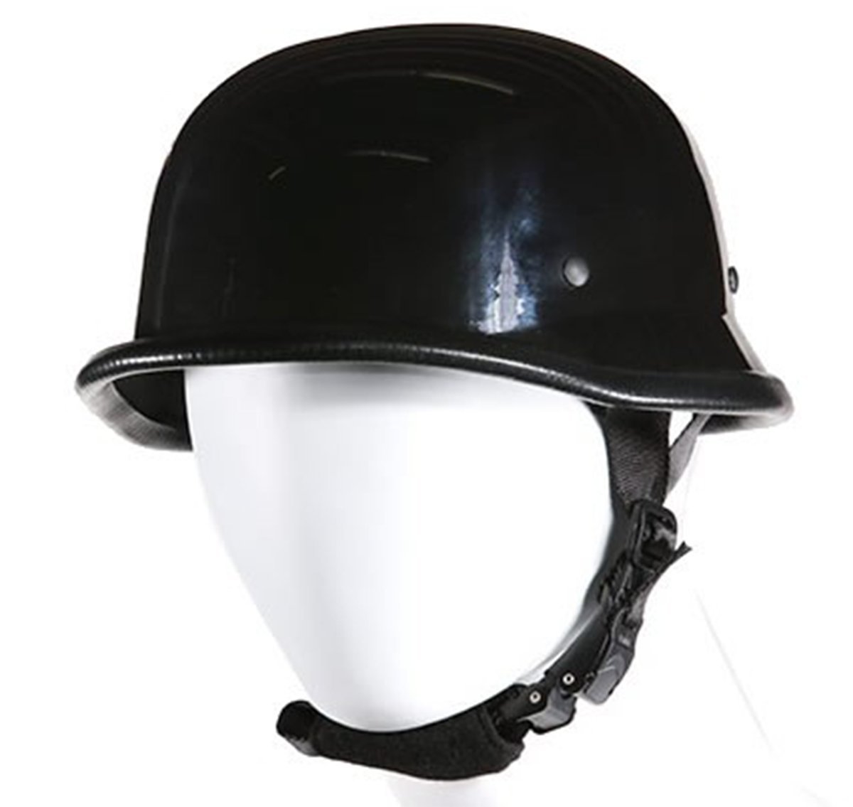 Novelty Motorcycle Helmet - Flat or Gloss Black - German - Spike - Kit - H402-502-SP400-KIT-DL - Image 5