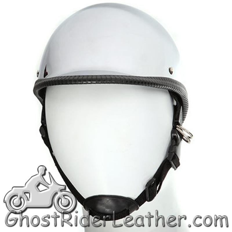 Novelty Motorcycle Helmet - Chrome - Jockey Polo - HC104-DL