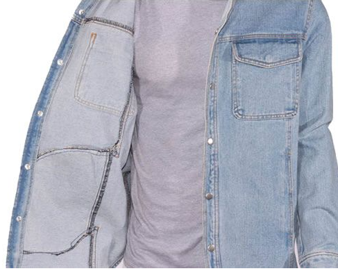 Denim Shirt - Men's - Light Blue - Snap Pockets - MJ777-DENIM-DL - Image 4