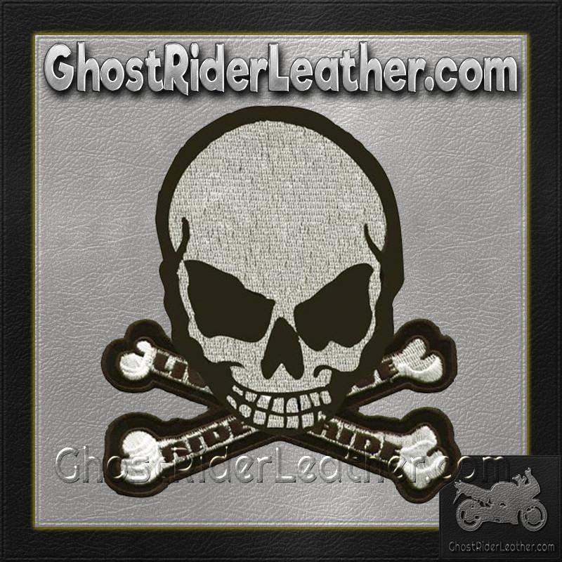 Vest Patch - Gray Monster - Skull Crossbones - MK4-DL - Image 2