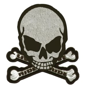 Vest Patch - Gray Monster - Skull Crossbones - MK4-DL