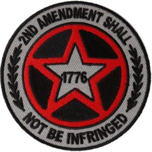 2nd Amendment Shall Not Be Infringed Star Patch - Buy One Get One Free - Vest Patch - P6570-DS