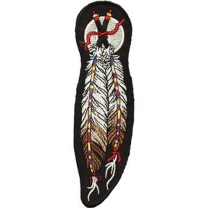 Vest Patch - Dual Feather - Motorcycle - PAT-C209-DL