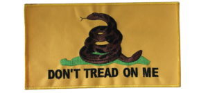 Yellow Gadsden Flag Vest Patch - Don't Tread On Me Patches - PAT-C230-DL