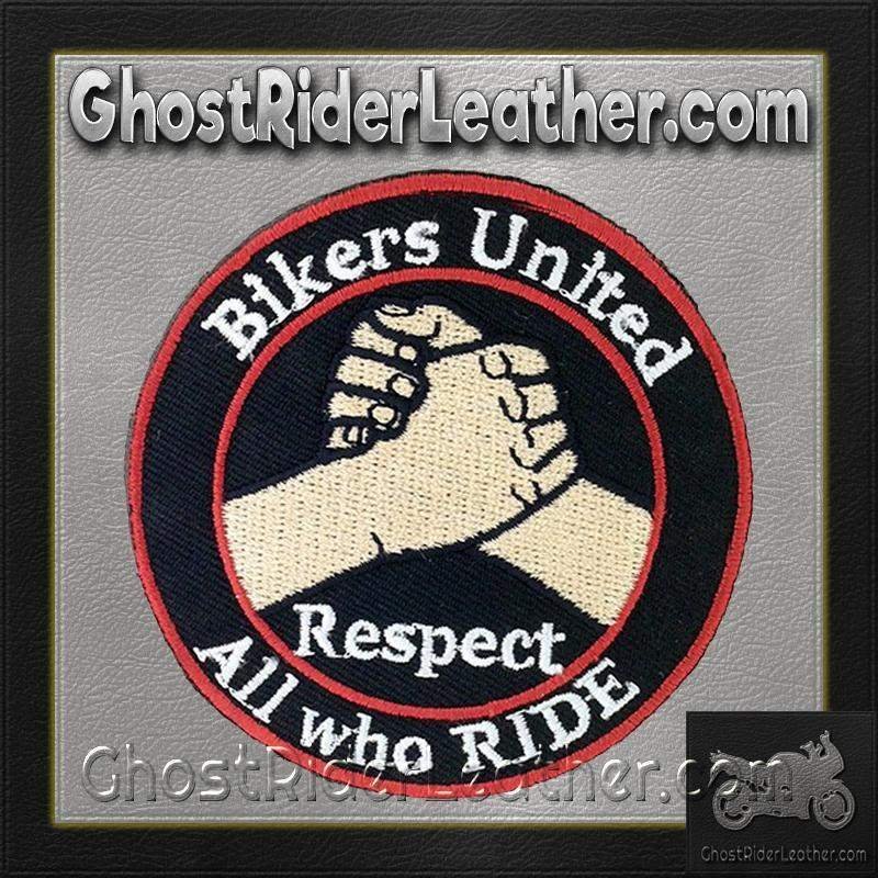 Vest Patches - Two Bikers United Respect All Who Ride - PAT-D575-DL - Image 3