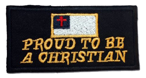 Vest Patches - Two Christian Patches - Proud To Be Christian - PAT-D601-D607-DL - Image 2
