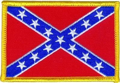 Vest Patch - Small Confederate Flag - Rebel Flag Patch - PAT-D352-DL