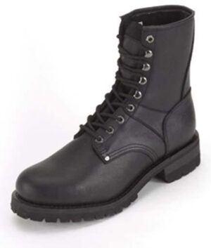Leather Motorcycle Boots - Men's - Biker - Lace Up Front - S15-REG-DL