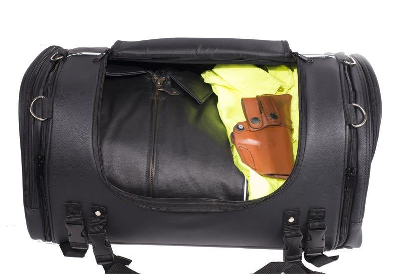 Motorcycle Sissy Bar Bag - Medium - Trunk Bags - Biker Gear Bags - SB84-MED-DL - Image 12