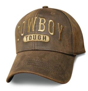 Cowboy Tough - Oilskin Brown Hat - Baseball Cap - SKU SCOTOU-DS