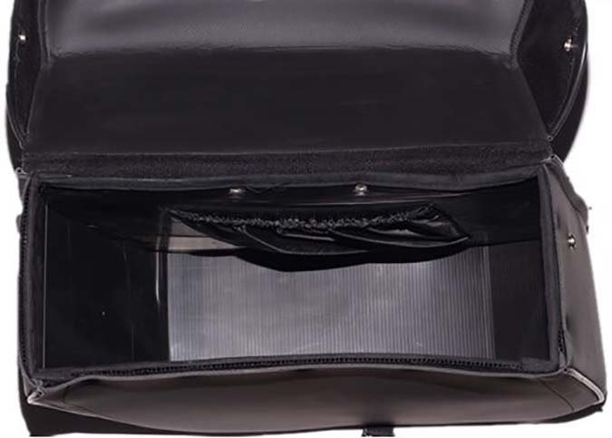 Saddlebags - PVC - Slanted - Heat Protection - Motorcycle - SD1482-PV-DL - Image 2