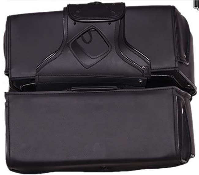 Saddlebags - PVC - Slanted - Heat Protection - Motorcycle - SD1482-PV-DL - Image 4