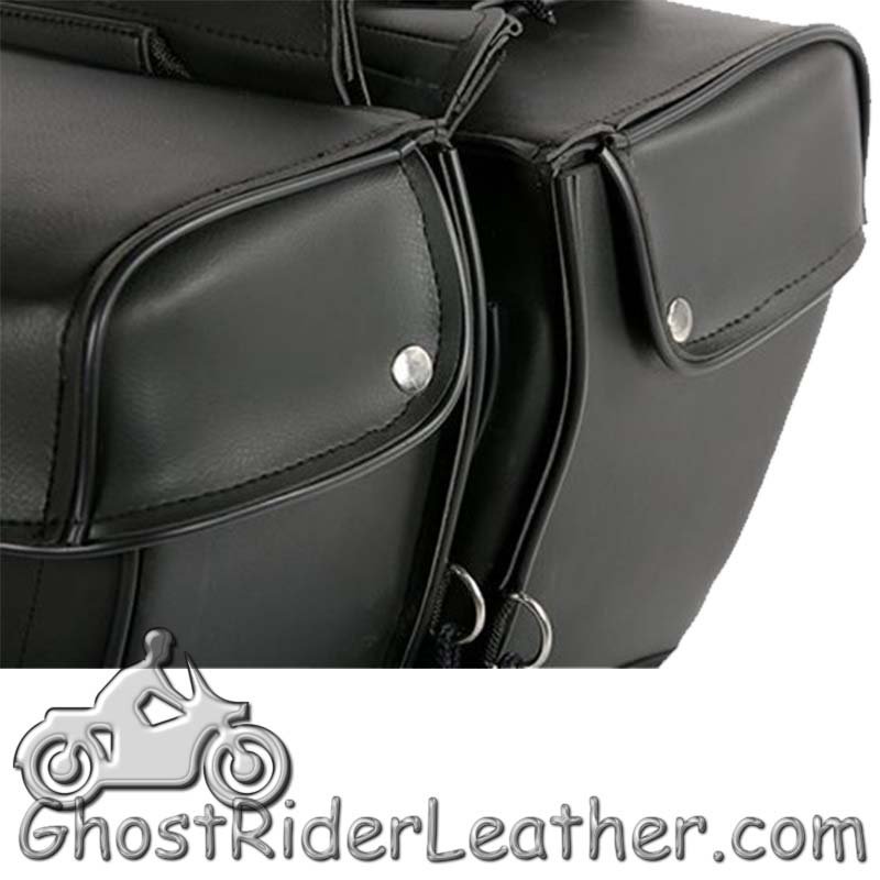 Saddlebags - Single Buckle Design - Motorcycle Luggage - SD1483-PV-DL - Image 3