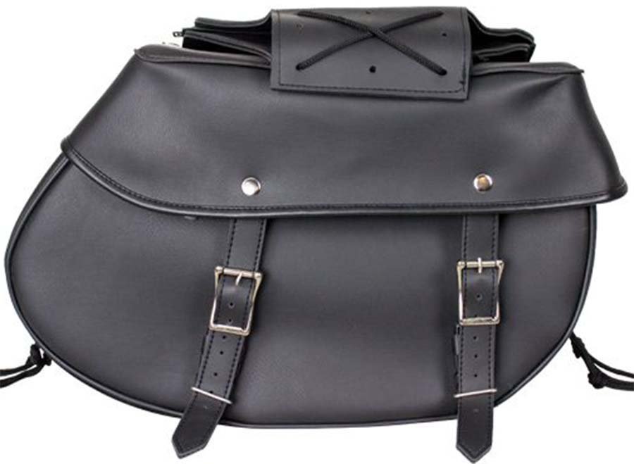 Saddlebags - PVC - Universal Fit - Motorcycle Luggage - SD4003-PV-DL - Image 4